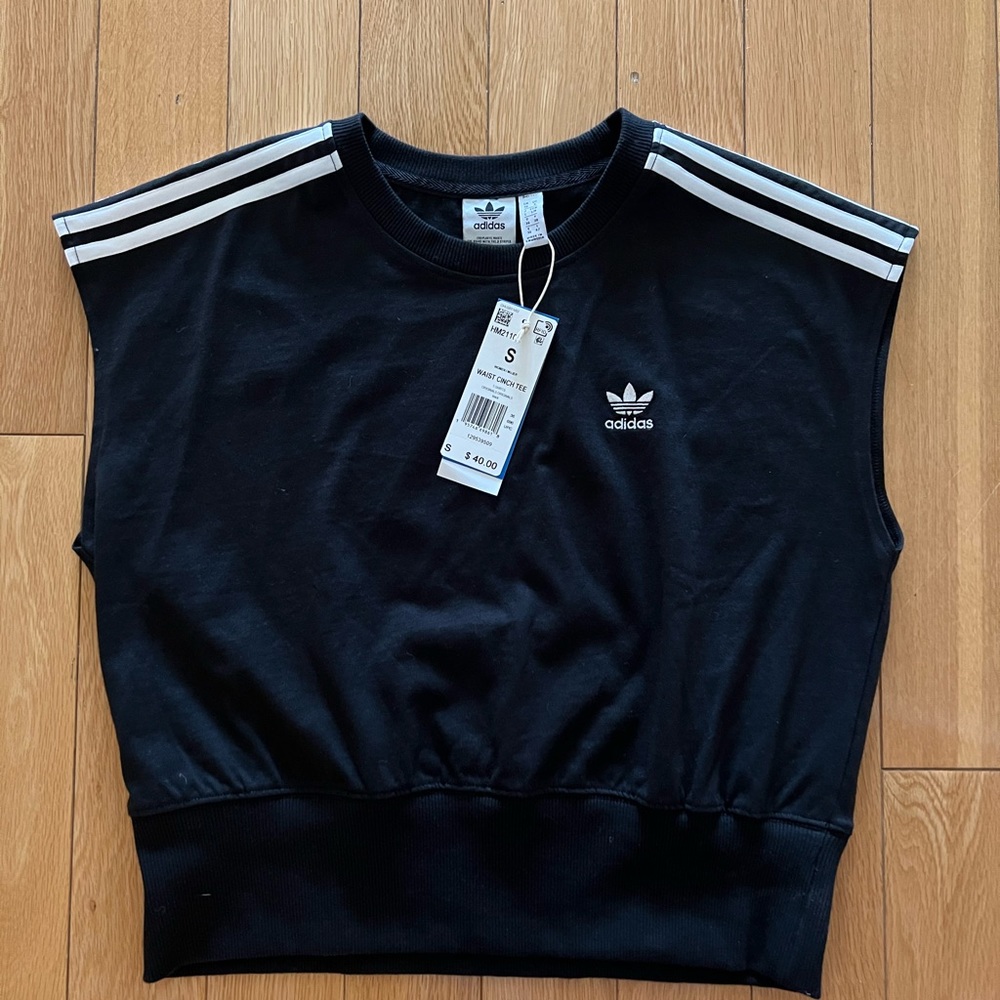 NWT Adidas Waist Cinch Muscle Tee